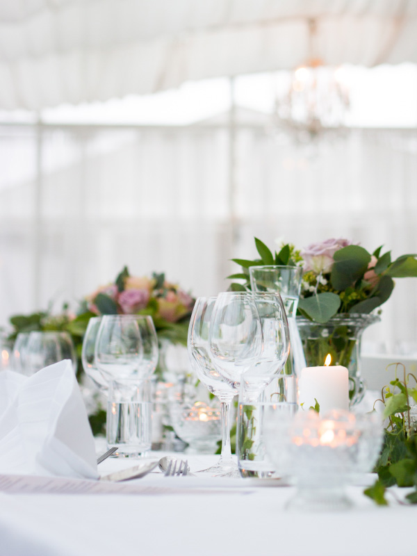 Wedding party table setting services Marbella